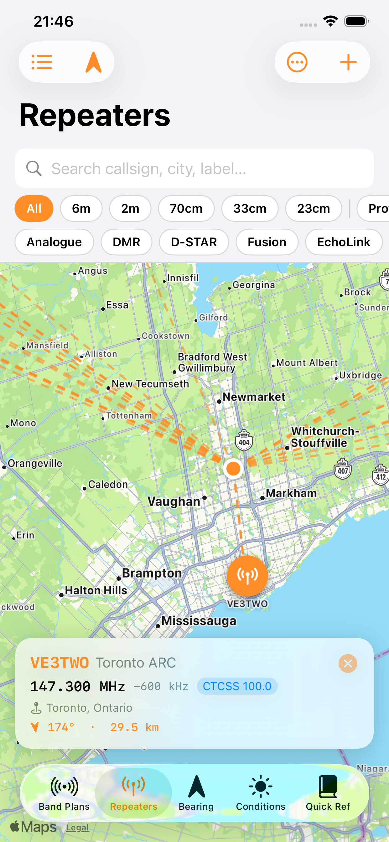 Repeater Map Callout